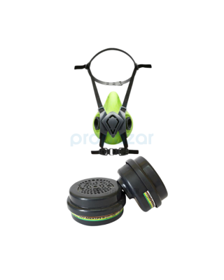 BLS Yarım Yüz Maskesi + ABEK1P3 R Filtre Kombine Gaz ve Partikül Koruma Seti (Bayonet) - 1