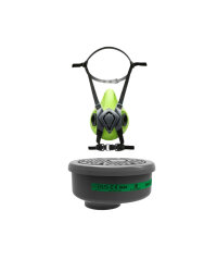 BLS Yarım Yüz Maskesi + K2 Gaz Filtresi Koruma Seti | Amonyak ve Türevlerine Karşı Koruma – Bayonet Bağlantı - Bls