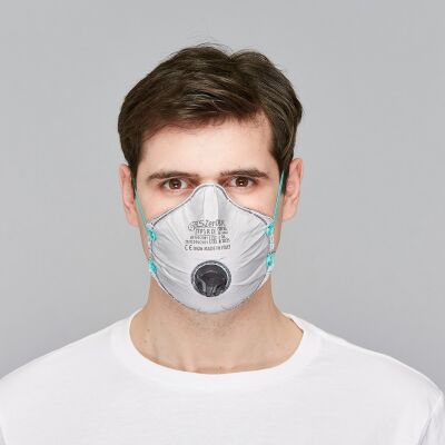 BLS Zer031 C Ventilli Aktif Karbonlu FFP3 R D Yüz Maskesi - Tekli Paket - 1