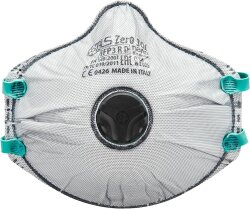 BLS Zer032 C Flame Retardant 8101068* FFP3 R D Ventilli Aktif Karbonlu Yüz Maskesi-Tekli Paket - Bls