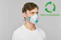 BLS Zer031 FFP3 R D - Tekrar Kullanılabilir 10lu Paket Toz Maskesi - Bls