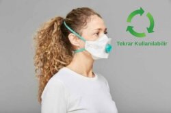 BLS Zer033 FFP3 R Toz Maskesi | Maksimum Partikül Koruması - Tekrar Kullanılabilir - Bls