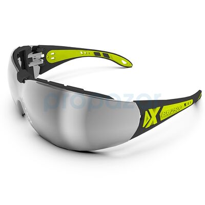 BX-2500 Comfort Koruyucu Gözlük Köpüklü Antifog Buğulanmaz Gümüş Aynalı - 1