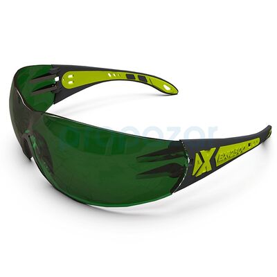 BX-2500 Solo Koruyucu Gözlük Antifog Buğulanmaz Yeşil - 1