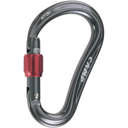 CAMP 292103 Atom Lock Karabina – Screw Gate Gun Metal 26 kN - CAMP Yüksekte Çalışma