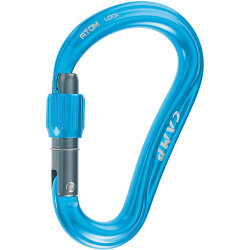 CAMP 292101 Atom Lock Karabina – Screw Gate Blue Mavi 26 kN - Camp