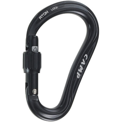 CAMP 292104 Atom Lock Karabina – Screw Gate Blue Siyah 26 kN - 1