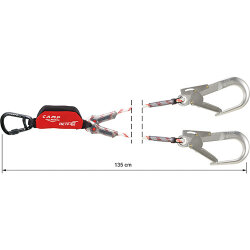 CAMP 5050203 Retexo Rope Lanyard – Çift Kollu, Enerji Emicili Düşüş Durdurucu 
