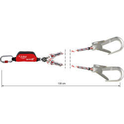 CAMP 5250203 Retexo Gyro Rope Lanyard – Çift Kollu, Karabinalı Düşüş Durdurucu 
