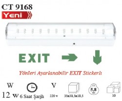 Cata CT9168 Exit Acil Çıkış Armatürü - Cata Fener & Kafa Lambası