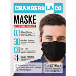 Changersla Gümüş Iyonlu Yıkanabilir Çocuk İçin Bez Maske - 6