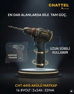 Chattel 4410 Akülü - Şarjlı Matkap Seti - 1