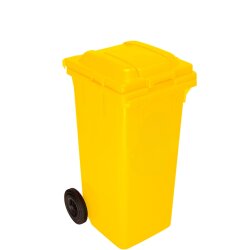 ÇK-400-S Plastik 120 Litre Çöp Konteyneri Sarı - Propazar
