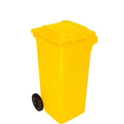 ÇK-400-S Plastik 120 Litre Çöp Konteyneri Sarı - 1