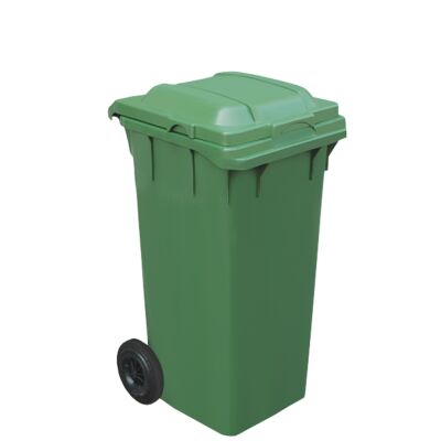 ÇK-400-Y Plastik 120 Litre Çöp Konteyneri Yeşil - 1
