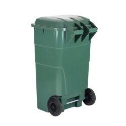 ÇK-500-Y Plastik 240 Litre Çöp Konteyneri Yeşil - 2