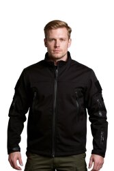 Cosywolf CW003611 Ankara Teknik Softshell Su Rüzgar Geçirmez Mont Siyah - 3