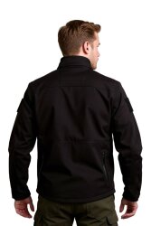 Cosywolf CW003611 Ankara Teknik Softshell Su Rüzgar Geçirmez Mont Siyah - 5