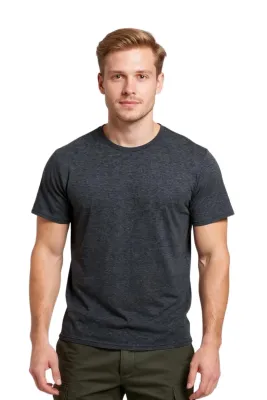 Cosywolf CW000312 Bisiklet Yaka T-Shirt Kısa Kol Likralı Penye Füme İzmit - 3