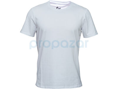 Cosywolf CW000316 Bisiklet Yaka T-Shirt Kısa Kol Likralı Penye Beyaz İzmit - 1