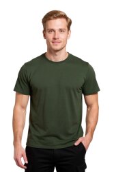 Cosywolf CW000399 Bisiklet Yaka T-Shirt Kısa Kol Likralı Penye Haki İzmit - 3