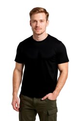 Cosywolf CW0010211 Kepez Damla Bisiklet Yaka Tişört Siyah - 3