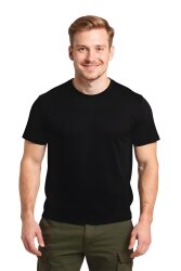 Cosywolf CW0010211 Kepez Damla Bisiklet Yaka Tişört Siyah - 6