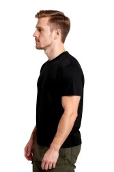 Cosywolf CW0010211 Kepez Damla Bisiklet Yaka Tişört Siyah - 8