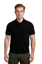 Cosywolf CW004411 Polo Yaka T-Shirt Siyah - 3