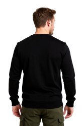 Cosywolf CW007011 Bisiklet Yaka Sweatshirt Siyah 3 İplik Şardonsuz - 4