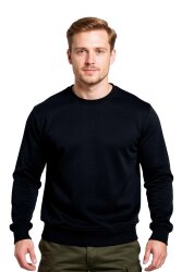 Cosywolf CW007077 Bisiklet Yaka Sweatshirt Lacivert 3 İplik Şardonsuz - 3