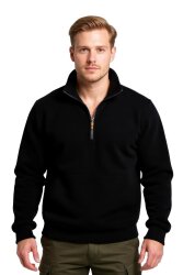 Cosywolf CW008911 Artvin Yarım Fermuarlı 2 Cepli Polar Siyah - 3