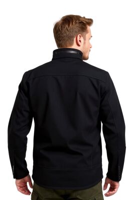 Cosywolf CW001711 Batman Teknik Softshell Su Rüzgar Geçirmez Mont Siyah - 4