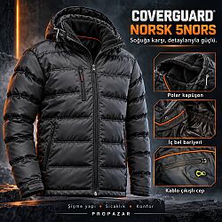 Coverguard 5NORS Norsk Çıkarılabilir Kapüşonlu Kışlık İş Montu - Coverguard
