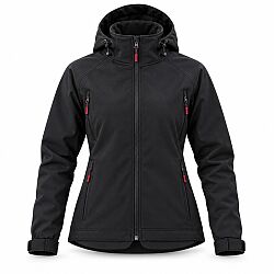 Coverguard 5YINB Yin Kadın Kapüşonlu Softshell Ceket Siyah - 2