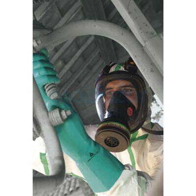 Delta Plus Nitrex 802 Pamuk Floklu Yeşil Nitril Kimyasal Eldiven - 3