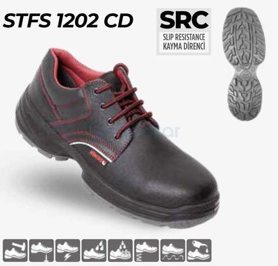 DEMİR 1202 CD S3 Bağcıklı Çelik Burun ve Ara Tabanlı Ayakkabı - 1