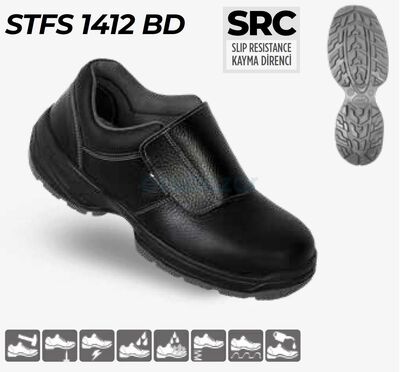 DEMİR 1412 BD S2 Kapaklı Çelik Burunlu Src Kaynakçı Ayakkabısı - 1