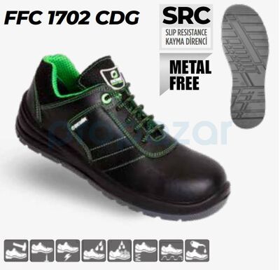 DEMİR FFC 1702 CDG S2 Deri Kompozit Burunlu Bağcıklı Ayakkabı - 1