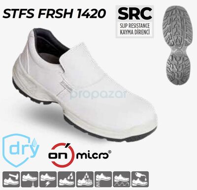 DEMİR FRSH 1420 S3 Beyaz Çelik Burunlu Çelik Ara Tabanlı Ayakkabı - 1