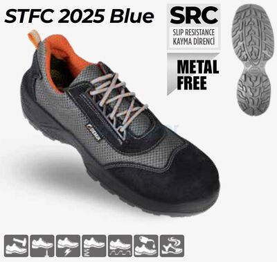 DEMİR STFC 2025 BLUE S1 Süet Bağcıklı Kompozit Burunlu Ayakkabı - 1
