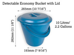 Detectable Algılanabilir Kapaklı Kova - 10lt - DTM 0860 - Detectamet Algılanabilir Ürünler