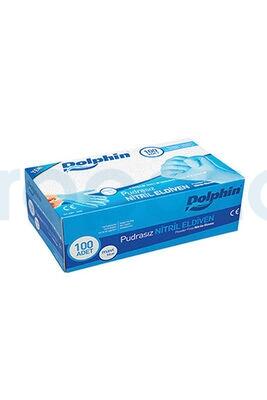 Dolphin Mavi Nitril Eldiven Pudrasız 100lü Paket - 1