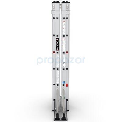 DOUBLEX A Tipi Çift Taraflı Sürgülü Merdiven 2x10 Basamaklı - 4