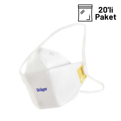 Drager 1930 Ventilsiz FFP3 Toz Maskesi 20li Paket - 1