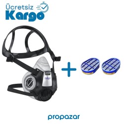 Drager 3300 Maske ve ABEK1 Filtre Seti - Dräger