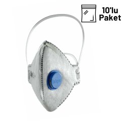 Drager X-Plore 1720 FFP2 Ventilli Odour Aktif Karbon Toz Maskesi 10'lu Paket - 1