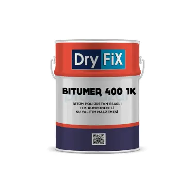 Dryfix Bitumer 400 1K Poliüretan Esaslı Su Yalıtım Malzemesi 25kg - 1