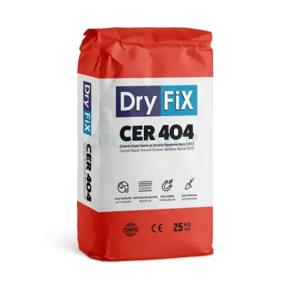 Dryfix Cer 404 C1T Gri Seramik Yapıştırıcısı 25 Kg - 1
