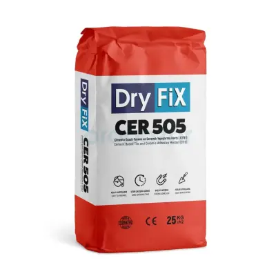 Dryfix Cer 505 C1Te Gri Seramik Yapıştırıcısı 25 Kg - 1